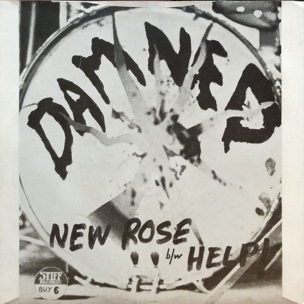 Image of Back Cover of 7" - VG/VG - THE DAMNED, New Rose / Help (Stiff Records; BUY 6, UK 1986 Reissue, Picture Sleeve), ,  - 4225238E