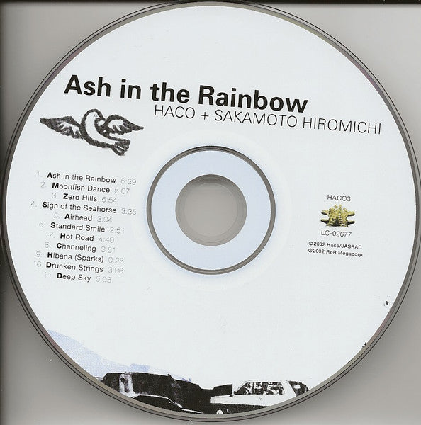 Image of Label Cover of CD - VG+/VG+ - HACO + SAKAMOTO HIROMICHI*, Ash In The Rainbow (ReR Megacorp; ReR HACO3, UK ), ,  - 4255070S