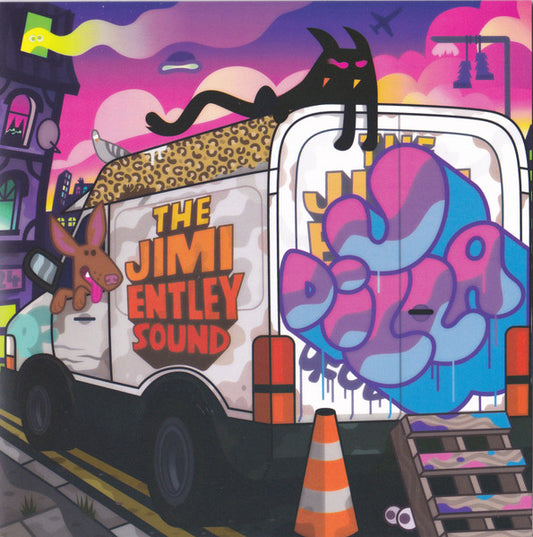 Image of Front Cover of 4915113C: 7" - J DILLA / THE JIMI ENTLEY SOUND, Geek Down / Charlies Theme (Friendly Records; FRWC7005, UK 2025, Picture Sleeve, Limited To 900 On Pink Vinyl)   EX/EX