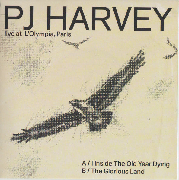 Image of Front Cover of 5015087C: 7" - PJ HARVEY, Live At L'Olympia Paris (Friendly Recordings ; FRWC7003, UK 2024, Picture Sleeve, Limited To 900 On Grey Marbled Vinyl)   EX/EX