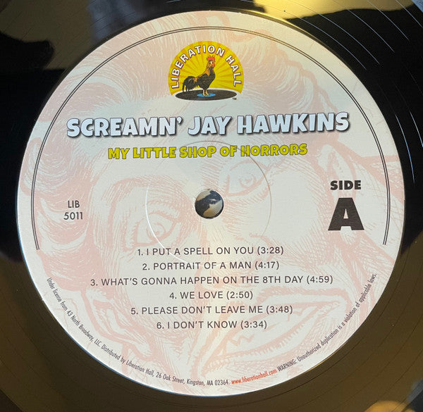 Image of Label Cover of 4245173S: LP - SCREAMIN' JAY HAWKINS, My Little Shop of Horrors (Liberation Hall; LIB-5011, UK, Europe & US 2021 Reissue, RSD Release)   VG+/VG+