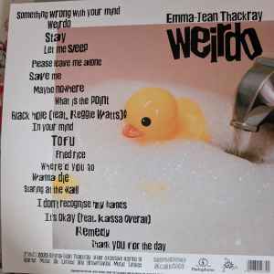 Image of Back Cover of 2xLP - EX/VG+ - EMMA-JEAN THACKRAY, Weirdo (Brownswood Recordings; BWOOD0387LP, Worldwide 2025, Gatefold, 45 RPM), Still In Opened Shrinkwrap With Hype Sticker,  - 4216308C
