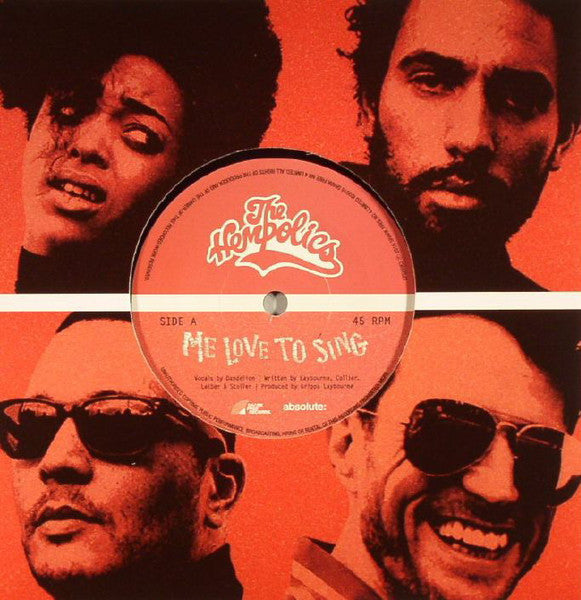 Image of Front Cover of 7" - VG/VG - THE HEMPOLICS, Me Love To Sing (Shark Free Records; LPSHARK3, UK 2016, Die Cut Picture Sleeve), Sleeve has some light creasing,  - 4215362C