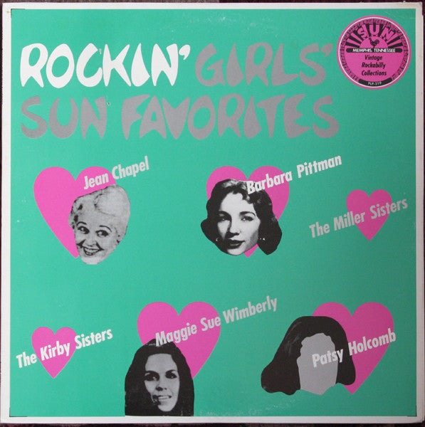 Image of Front Cover of 4215348C: LP - VARIOUS, Rockin' Girls' Sun Favorites (P-Vine Special; PLP-319, Japan 1987, Insert) Very light ring wear  VG/VG+