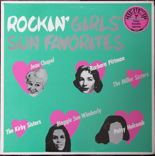 Image of Front Cover of 4215348C: LP - VARIOUS, Rockin' Girls' Sun Favorites (P-Vine Special; PLP-319, Japan 1987, Insert) Very light ring wear  VG/VG+