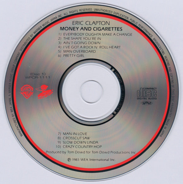 Image of Label Cover of 4255205S: 7xCD - ERIC CLAPTON, Eric Clapton Box 1983-1994 (WEA Japan; WPCR-1111-1117, Japan 1997, Box Set, SEALED WITH OBI) SEALED  EX/EX
