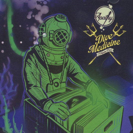 Image of Front Cover of 4315019C: CD - APATHY, Dive Medicine: Chapter One (Dirty Version Records; DRV-114-CD, US 2017, Jewel Case)   VG+/VG+