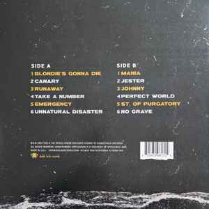Image of Back Cover of LP - VG+/VG+ - TESS & THE DETAILS, Runaway (Double Helix Records; DHR-235235-0015, US 2023, Gatefold, Booklet, Yellow w/ Black Splatter Vinyl, Ltd to 200, ex Useless ID), ,  - 4345021S