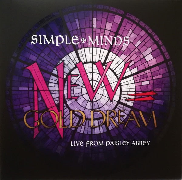 Image of Front Cover of LP - NEW/NEW - SIMPLE MINDS, New Gold Dream (Live From Paisley Abbey) (BMG; 538940971, Europe 2023, Red Black Marbled Vinyl), ,  - 4235137E