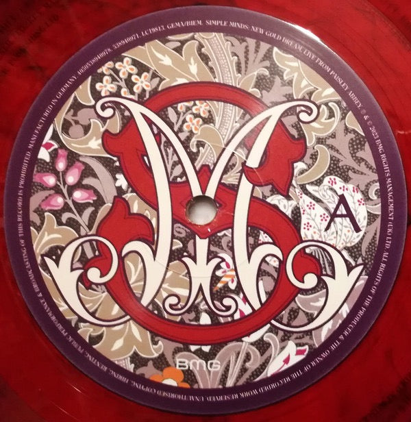 Image of Label Cover of LP - NEW/NEW - SIMPLE MINDS, New Gold Dream (Live From Paisley Abbey) (BMG; 538940971, Europe 2023, Red Black Marbled Vinyl), ,  - 4235137E