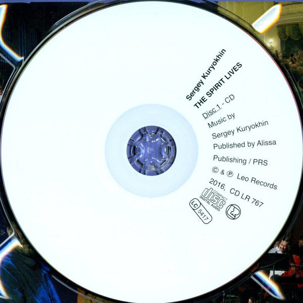 Image of Label Cover of 2xCD - VG+/VG+ - SERGEY KURYOKHIN*, ALEXEI AIGUI & ENSEMBLE 4'33", The Spirit Lives (Leo Records; CD LR 767/768, UK 2016), ,  - 4355006S