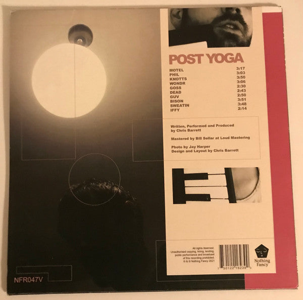 Image of Back Cover of 4325139E: LP - POST YOGA, Post Yoga (, UK , Clear Vinyl) Sleeve Creased  VG/EX