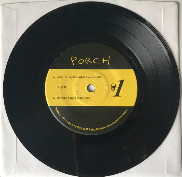 Image of Label Cover of 7" - VG/VG+ - PORCH, Porch (Prawn Song; MR0094-1, US 1994, Box Set), ,  - 4355067S