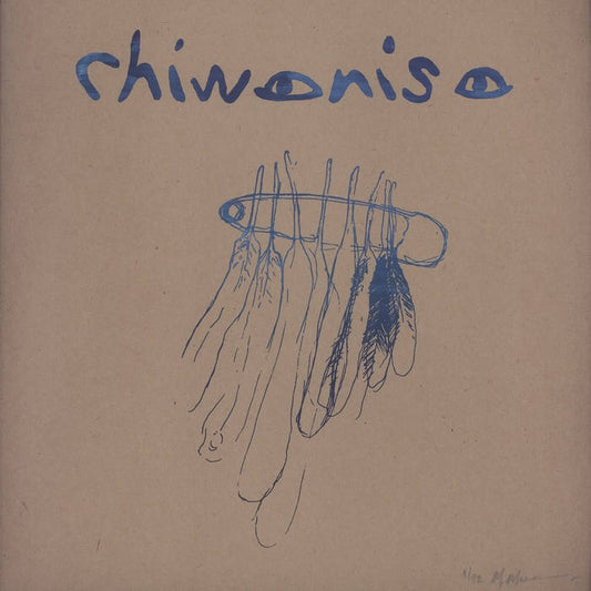 Image of Front Cover of 4325222E: 12" - CHIWONISO, Zvichapera (Nyami Nyami records; NNR 001, US 2015, Textured Sleeve With Blue Screen Print, Photo Insert, Signed and Numbered By Cover Artist - 21/82)   EX/EX