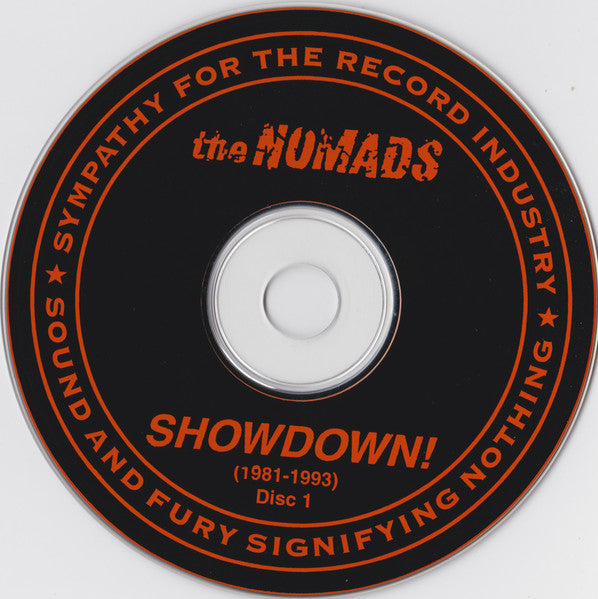 Image of Label Cover of 4355121S: 2xCD - THE NOMADS, Showdown (1981 - 1993) (Sympathy For The Record Industry; SFTRI 333, US 1994, Box Set, Booklet) Strong VG+  VG+/VG+