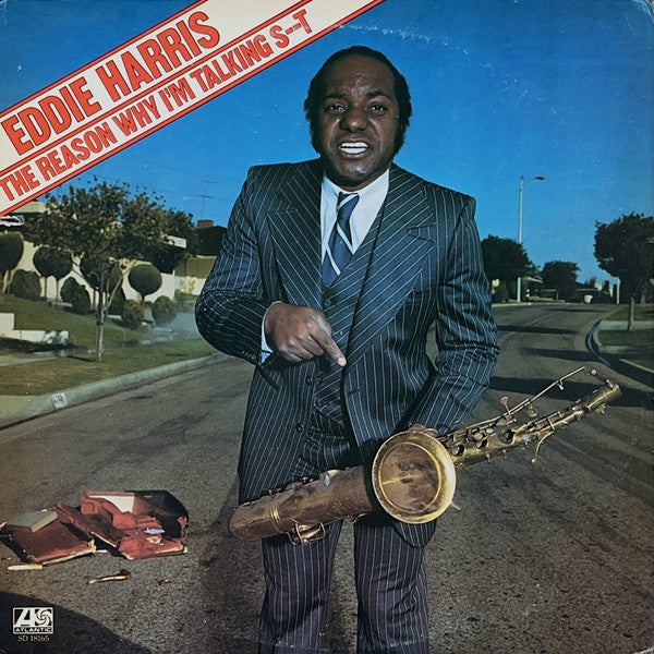 Image of Front Cover of LP - VG+/VG - EDDIE HARRIS, The Reason Why I'm Talking Shit (Atlantic; SD 18165, US 1976), Sleeve in shrink (opened) - Light wear at edge. Cut out hole on sleeve.,  - 3426025E