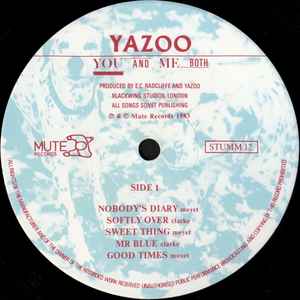 Image of Label Cover of 4315303C: LP - YAZOO, You And Me Both (Mute; STUMM 12, UK 1983, Inner, MT TOWNHOSE Both Runouts, Face Etching Side A)   VG/G+