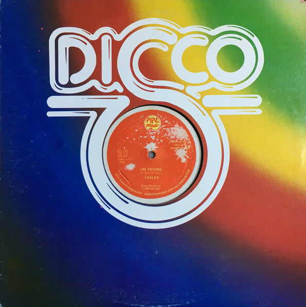 Image of Front Cover of 12" - G+/G+ - CHALICE, I'm Trying / Can't Dub (Pipe Music; none, Jamaica 1982, Company Sleeve), Full split at top of sleeve. Plays through with surface noise.,  - 1846257S