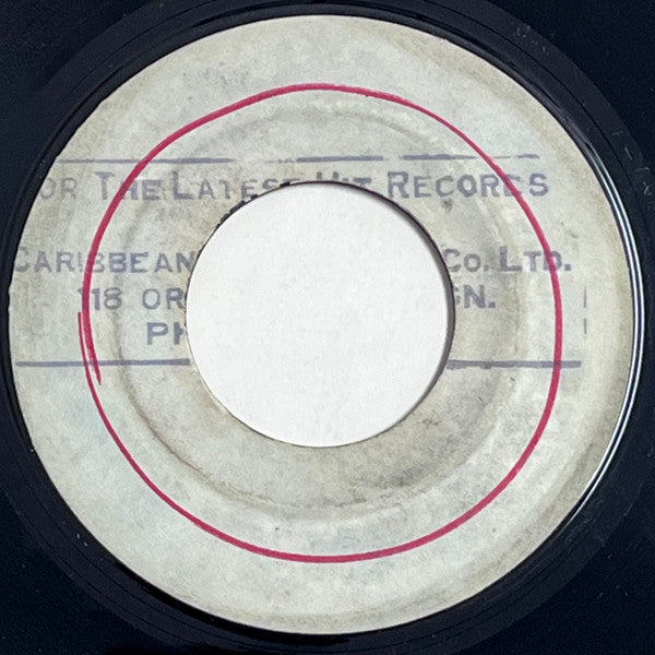 Image of Front Cover of 7" - /VG - LENNOX BROWN AND U-ROY / SLIM SMITH AND DOREEN SHAFFER, King Of The Road / The Vow (Carib-Dis-Co. Records; , Jamaica 1969, Stamped White Label), Lots of light marks and scuffs, plays above grade. Lovely Carib Dis-Co stamp, WOL.,  - 4315404C