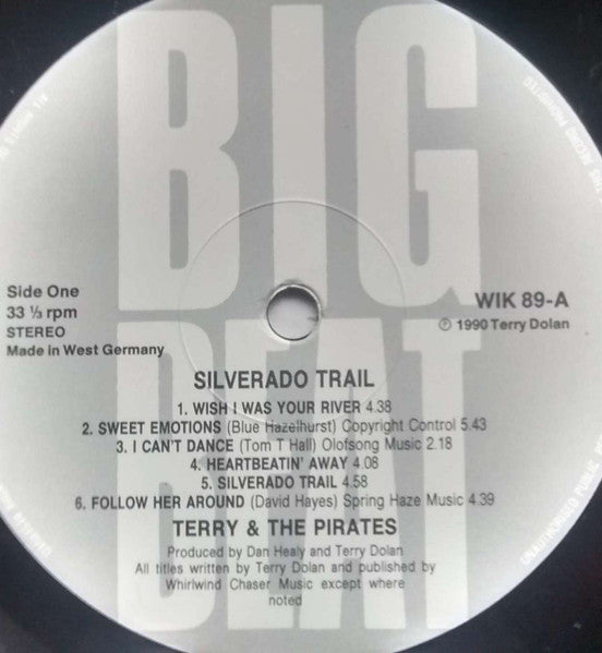 Image of Label Cover of LP - VG/VG - TERRY AND THE PIRATES, Silverado Trail (Big Beat Records; WIK 89, UK 1990), Strong VG,  - 4315350C