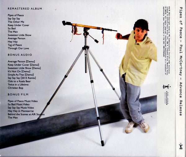 Image of Back Cover of 3xCD - VG+/VG+ - PAUL MCCARTNEY, Pipes Of Peace   Advance Release (MPL Communications Ltd. ; Advance Release, US 2015), ,  - 4355171S