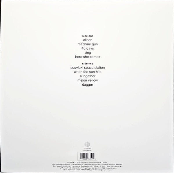 Image of Back Cover of LP - NEW/NEW - SLOWDIVE, Souvlaki (Sony Music; 19802886051, Europe 2025 Reissue, Inner), ,  - 3336110E