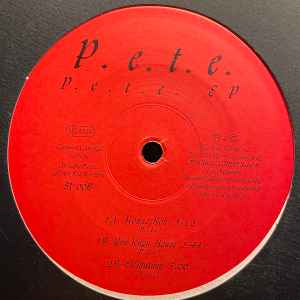Image of Front Cover of 12" - G+/G+ - P.E.T.E., P.E.T.E. EP (Spice Vibes Records; SV00B, Germany 1994, Stickered Plain Sleeve), Sticker on sleeve is worn at the corners. Crackle during the beginning of both sides., A		House BobB1		You Know HouseB2		Elefantasy - 4345405S