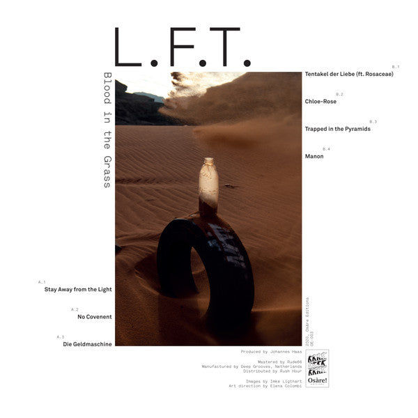 Image of Back Cover of 4325295E: LP - L.F.T., Blood In The Grass (Os�re! Editions; OE-003, Netherlands 2020, Picture Sleeve)   VG+/VG+