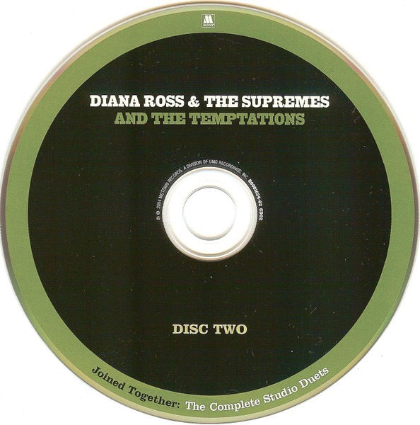 Image of Label Cover of 2xCD - VG+/VG+ - DIANA ROSS & THE SUPREMES AND THE TEMPTATIONS, Joined Together: The Complete Studio Duets (Motown; B0001624-02, US 2004, Double CD Case), ,  - 4315590C