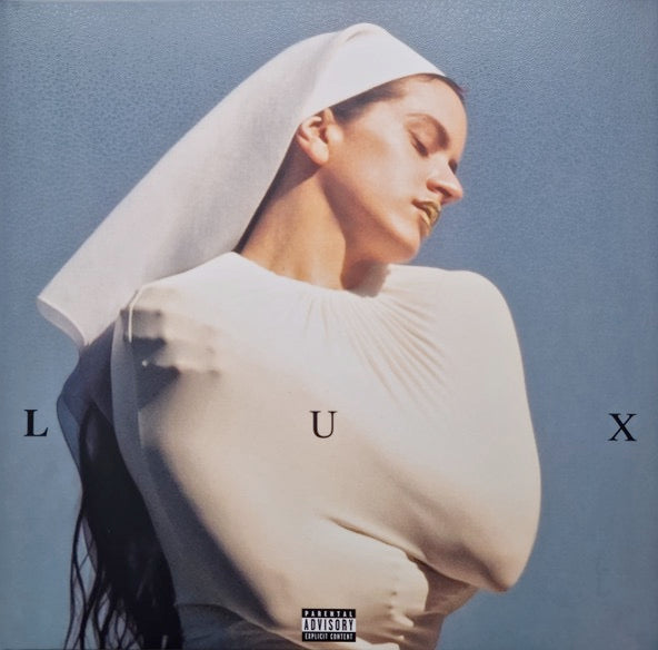 Image of Front Cover of 0116341S: 2xLP - ROSALIA, LUX (Columbia; 19802943251, Europe 2025, Textured Gatefold Sleeve, Cross Shaped Fold-Out Poster, Limited Edition Crystal Clear Vinyl)   NEW/NEW