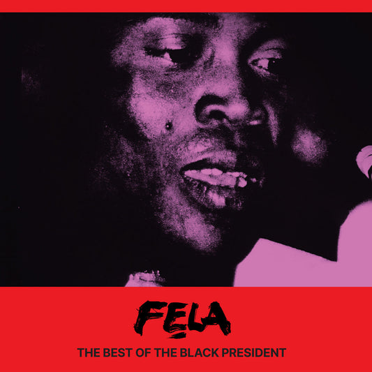 Image of Front Cover of 4715177C: 4xLP - FELA KUTI, The Best of the Black President (Deluxe Vinyl) (Knitting Factory Records; KFR1001-8, UK 2025 Reissue, Limited Edition 4LP Set - Yellow Vinyl, Red Vinyl, Blue Vinyl, Green Vinyl, Hardbound Book Jacket, Printed Inner Sleeves, Ludo Game Board)   NEW/NEW