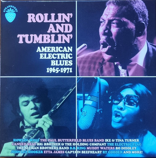 Image of Front Cover of 4455064S: 3xCD - VARIOUS, Rollin' And Tumblin' American Blues 1965-1971 (Strawberry ; CR3JAMBX46, UK 2025)   VG+/VG+