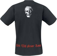 Image of Back Cover of 4455101S: Accessories - DEATH, Life Will Never Last T-Shirt M (, UK )   NEW/NEW