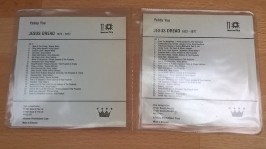 Image of Front Cover of 4455067S: CD - YABBY YOU, Jesus Dread 1972-1977 (Blood & Fire; BAFCD 021PROMO, UK 1997)   VG+/VG+