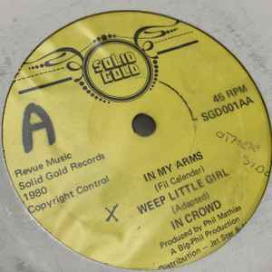 Image of Back Cover of 12" - /VG - N CROWD, Sweet Man / In My Arms / Weep Little Girl (Solid Gold; SGD001, UK 1980), Light marks. Strong VG.,  - 4425047E