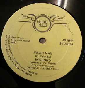 Image of Front Cover of 12" - /VG - N CROWD, Sweet Man / In My Arms / Weep Little Girl (Solid Gold; SGD001, UK 1980), Light marks. Strong VG.,  - 4425047E
