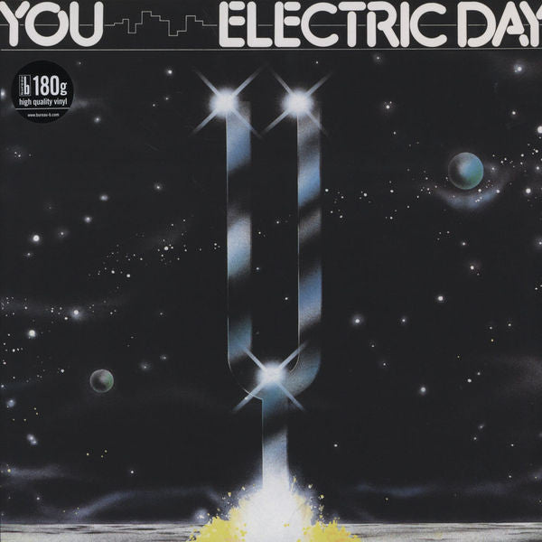 Image of Front Cover of 4425104E: LP - YOU, Electric Day (Bureau B; BB073, Germany 2011 Reissue, Inner)   VG+/VG+