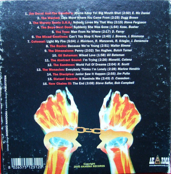 Image of Back Cover of CD - G+/VG - VARIOUS, From The Mid-60' The Bad Vibrations Of 16 U.S.A. Lost Bands Vol. 1 (Akarma; AK 123, Italy 2000, Gatefold Card Sleeve), ,  - 4435105E