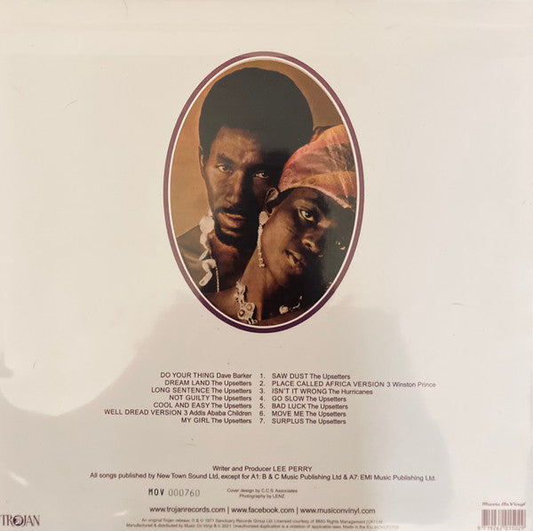 Image of Label Cover of LP - EX/EX - LEE PERRY, Africa's Blood (Music On Vinyl; MOVLP2720, Europe 2021 Reissue, Insert, Orange Vinyl), ,  - 4425126E