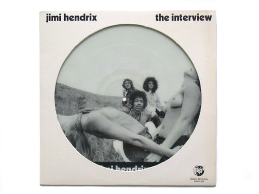 Image of Front Cover of LP - VG/VG - JIMI HENDRIX, The Interview (Rhino Records; RNDF 254, US 1982, Die Cut Sleeve, Picture Disc), ,  - 4415265C