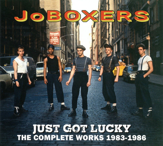 Image of Front Cover of 4435117E: 3xCD - JOBOXERS, Just Got Lucky (The Complete Works 1983-1986) (Cherry Red; CD3BRED916, UK 2025, Digipak, Booklet)   M/M