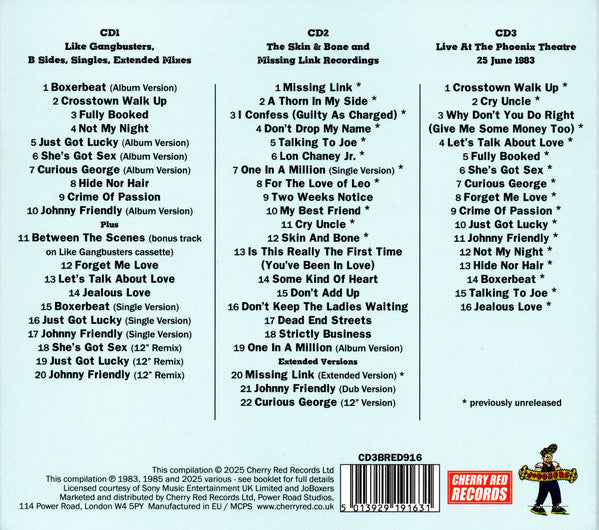 Image of Back Cover of 3xCD - M/M - JOBOXERS, Just Got Lucky (The Complete Works 1983-1986) (Cherry Red; CD3BRED916, UK 2025, Digipak, Booklet), ,  - 4435117E