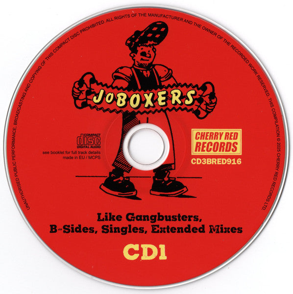 Image of Label Cover of 3xCD - M/M - JOBOXERS, Just Got Lucky (The Complete Works 1983-1986) (Cherry Red; CD3BRED916, UK 2025, Digipak, Booklet), ,  - 4435117E