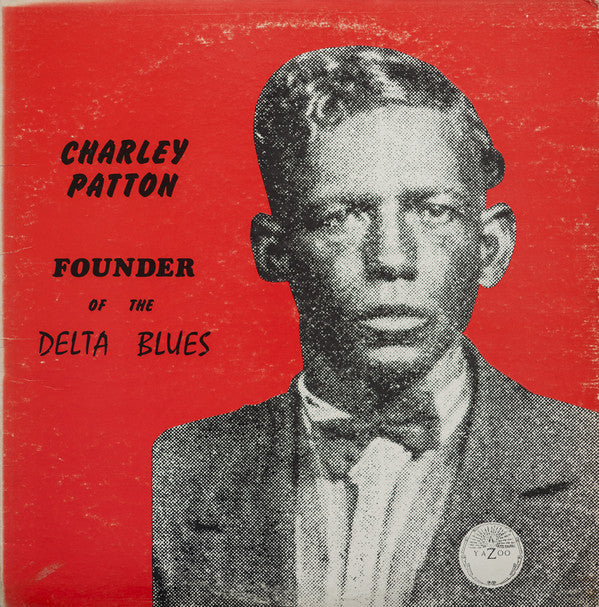 Image of Front Cover of 2xLP - VG/VG - CHARLIE PATTON, Founder of the Delta Blues (Yazoo Black Label; L-1020, US 1971, Gatefold, Stapled In Booklet), Shelf wear and sun-faded sleeve. With stapled booklet. Discs are a strong VG - light marks only. Solid overall copy! ,  - 4316444C