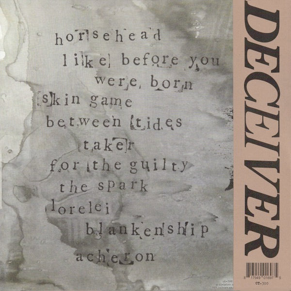 Image of Back Cover of LP - NEW/NEW - DIIV, Deceiver (Captured Tracks; CT300LP, Europe 2019, Poster, Black Vinyl), ,  - 4415441C