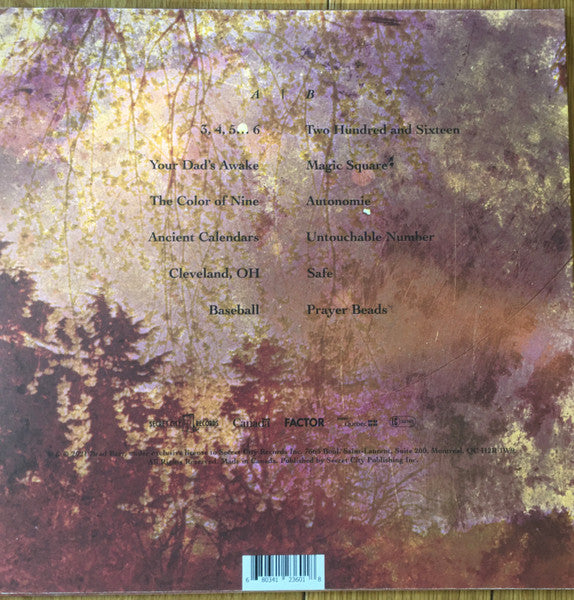Image of Back Cover of LP - VG+/VG+ - BRAD BARR, The Winter Mission (Secret City Records; SCR123LPX, Canada 2022, Textured Sleeve, Textured Inner, Red Vinyl), Still partially in hype stickered shrinkwrap. Seam splitting to inner.,  - 4425356E
