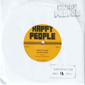 Image of Front Cover of 7" - VG+/EX - ROGER RIVAS, Heading West / One More Dance (Happy People; HPR60-7, UK 2021, Company Sleeve), ,  - 4455328S