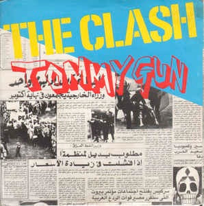 Image of Front Cover of 3525279E: 7" - THE CLASH, Tommy Gun (CBS; 6788, UK 1978, Picture Sleeve) Strong VG  VG/VG