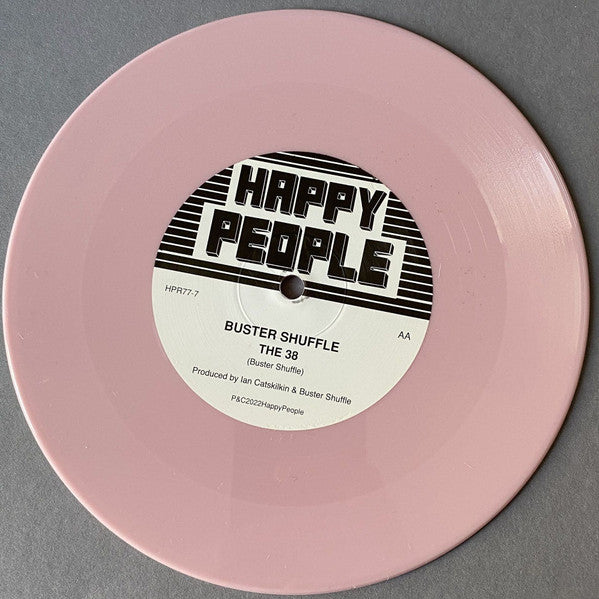 Image of Label Cover of 7" - EX/EX - BUSTER SHUFFLE, Me, Myself & I / The 38 (Happy People; HPR77-7, UK 2022, Pink Vinyl), ,  - 4455332S