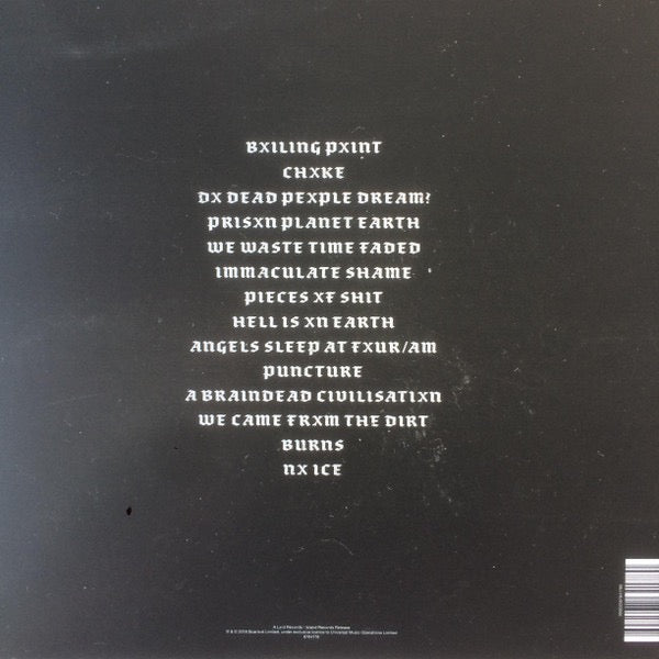 Image of Back Cover of LP - EX/EX - SCARLXRD, DXXM (Lxrd Records; 6764178, UK 2018, Inner, Red Vinyl), Seal opened instore, still in hype stickered shrinkwrap.,  - 1416088C